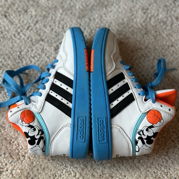 Adidas Kids Disney Mickey Mouse X Hoops Mid 3.0 Sneakers Size 12 - Picture 11 of 11